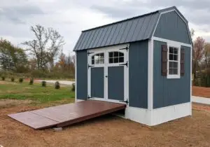 Shed Ramp and Skirt Installation in Seneca