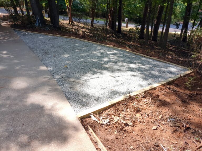 Gravel Parking Pad Installation in Anderson
